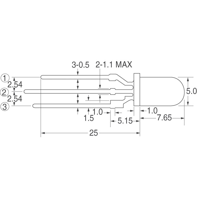 LN11WP38 Panasonic Electronic Components  LED Indication - Discrete